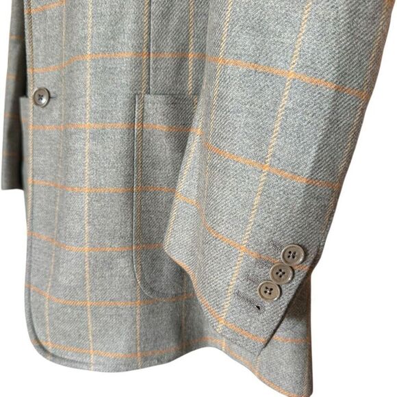 Mens Vintage Loro Piana Wool & Cashmere Button Jacket Sport Coat Blazer 54R 54 - Picture 4 of 6